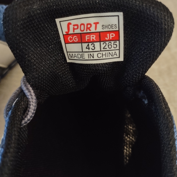 Juntu Men's Size 10.5 Loafers Blue Gray Driving Mesh Breathable Lace Up - Picture 5 of 10